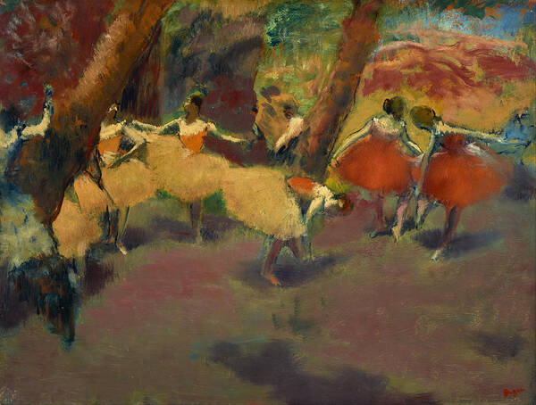 Edgar Degas Art Print featuring the painting Before The Performance #3 by Edgar Degas