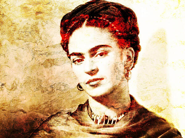 Frida Paintings Art Print featuring the photograph Frida by J U A N - O A X A C A