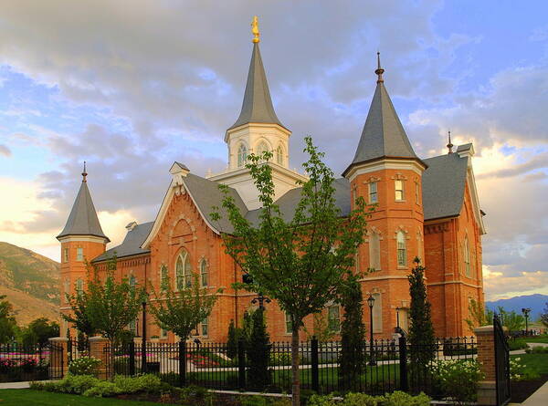 Lds Art Print featuring the photograph Provo City Center LDS Temple #4 by Nathan Abbott