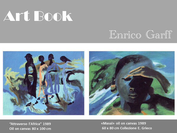 Africa Art Print featuring the painting Art Book by Enrico Garff