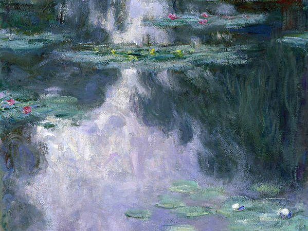 Nympheas Art Print featuring the painting Waterlilies by Claude Monet
