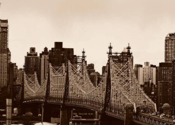 59th Street Bridge Art Print featuring the photograph 59th Street Bridge by Dark Whimsy