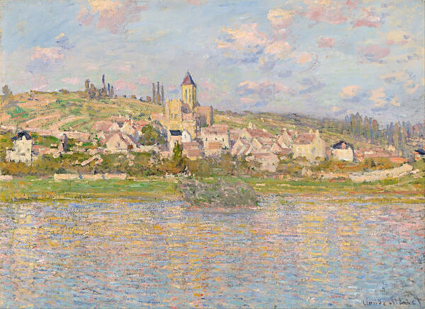 Claude Monet Art Print featuring the painting Vetheuil #6 by Claude Monet