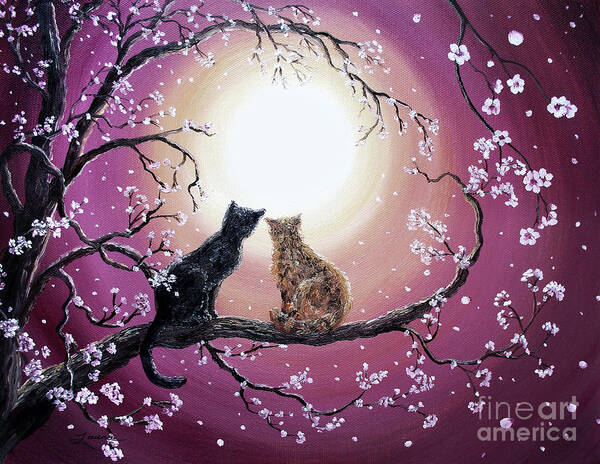 Zen Art Print featuring the painting A Shared Moment by Laura Iverson