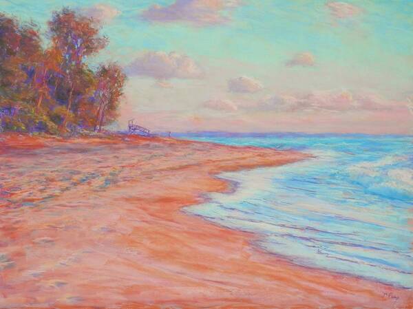 Water Art Print featuring the painting A Summer Evening by Michael Camp