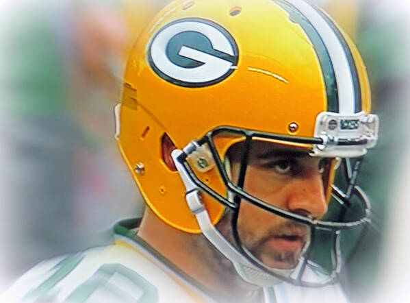 Aaron Rodgers Art Print featuring the photograph Aaron Rodgers by Kay Novy