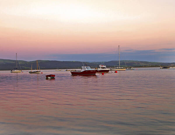 Dyfi Art Print featuring the photograph Aberdovey moorings. by Paul Scoullar