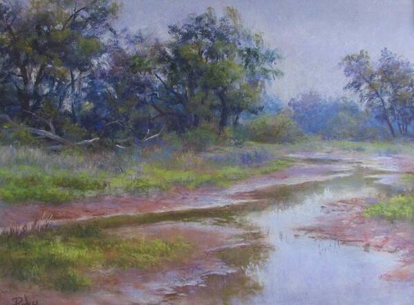 Landscape Art Print featuring the pastel After the Rain by Bill Puglisi