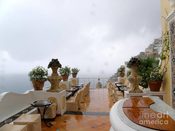 Positano Art Print featuring the photograph After the Rain. Positano by Tatyana Searcy