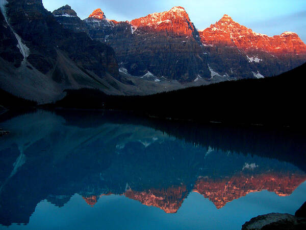  Banff Art Print featuring the photograph Alpenglow by Jim Chamberlain