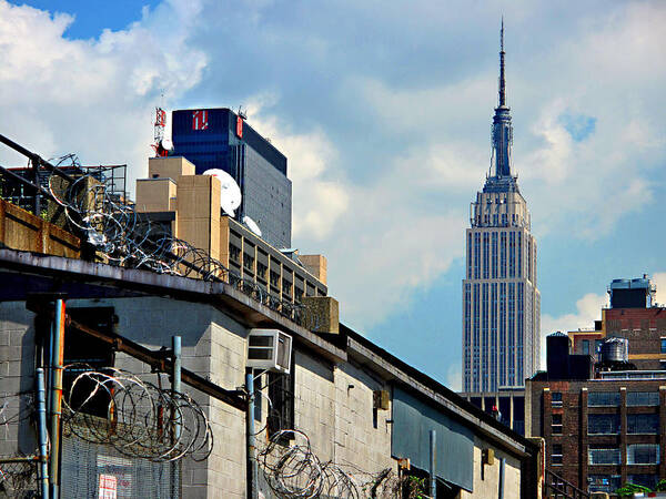 new York City Art Print featuring the photograph Alternative View of Empire State Building by JoAnn Lense