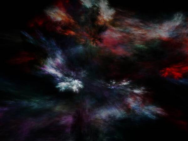 Abstract Digital Painting Art Print featuring the digital art Apocalyptical Dawn by David Lane