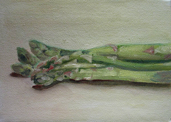 Food Art Print featuring the painting Asparagus by Sarah Lynch
