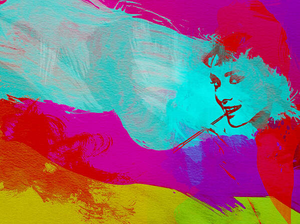 Audrey Hepburn Art Print featuring the painting Audrey Hepburn by Naxart Studio