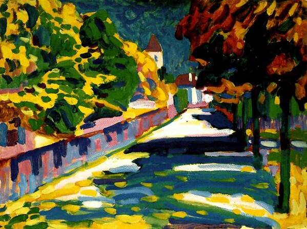 Autumn In Bavaria Art Print featuring the painting Autumn in Bavaria by Wassily Kandinsky
