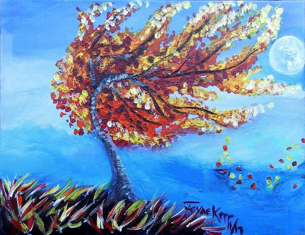 Autumn Canvas Print Art Print featuring the painting Autumn Whisper by Jayne Kerr