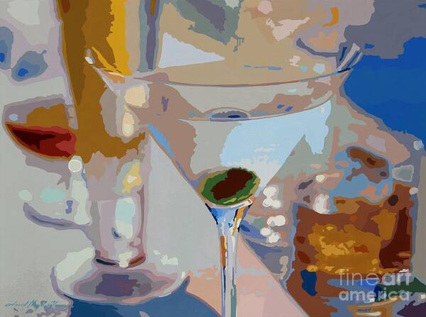 Bars Art Print featuring the painting Bar Drinks by David Lloyd Glover