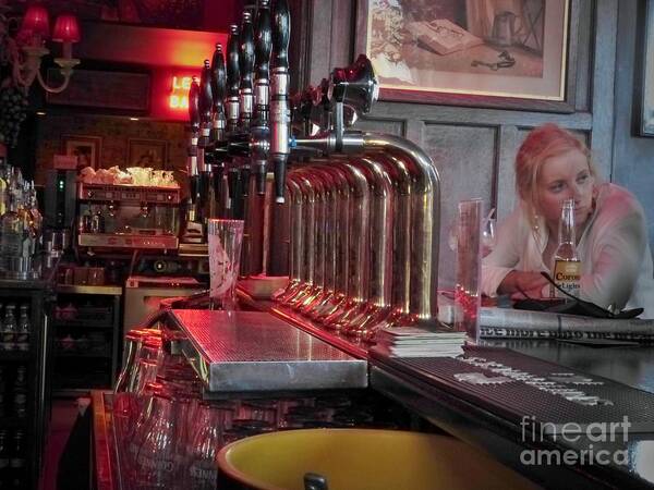 Bar Taps Art Print featuring the photograph Bar Taps In Kilkenny by Rosanne Licciardi