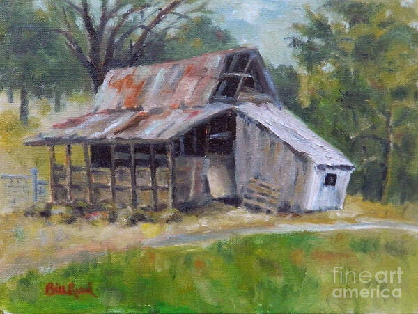 Landscape Art Print featuring the painting Barn Shack by William Reed