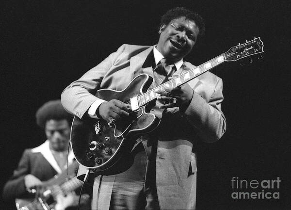 Photo Art Print featuring the photograph BB King in love with Lucille by Philippe Taka