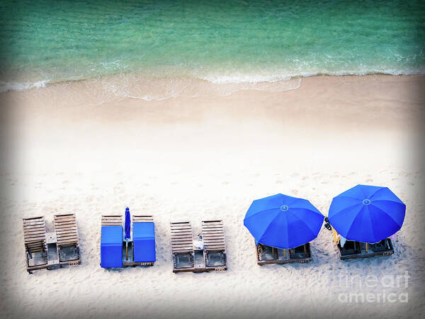 Blue Art Print featuring the photograph Beach Relax by Scott and Dixie Wiley