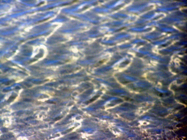 Blue Water Art Print featuring the photograph Beach Water Reflection by Patricia Clark Taylor