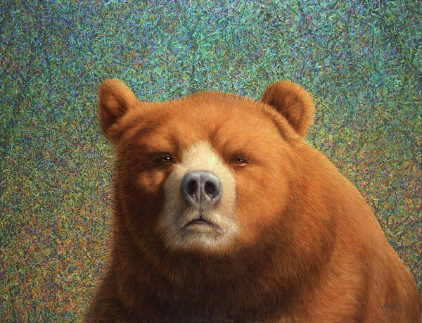 #faatoppicks Art Print featuring the painting Bearish by James W Johnson