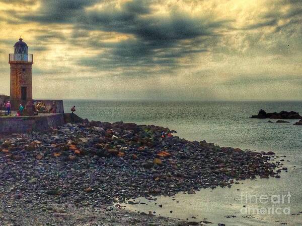 Portpatrick Art Print featuring the photograph Beautiful Skies At Portpatrick 2 by Joan-Violet Stretch