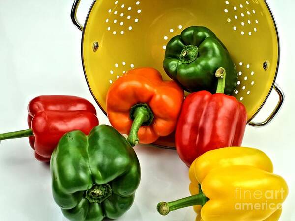 Bell Peppers Art Print featuring the photograph Bell Peppers by Jimmy Ostgard