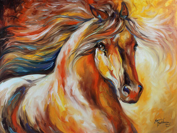 Horse Art Print featuring the painting Bella by Marcia Baldwin