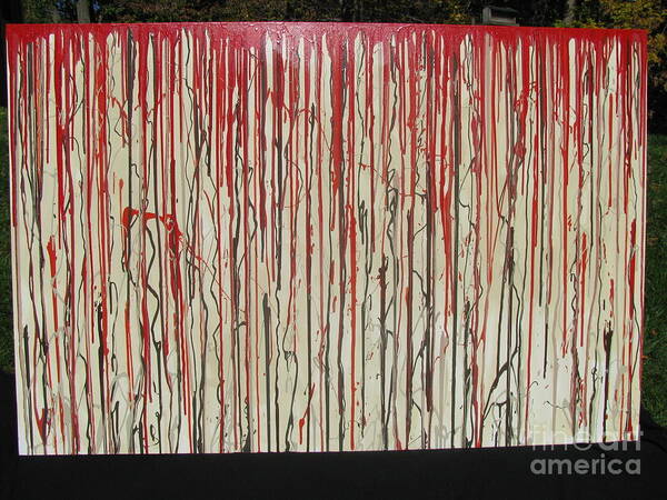 Blood Art Print featuring the painting Betrayal by Jacqueline Athmann