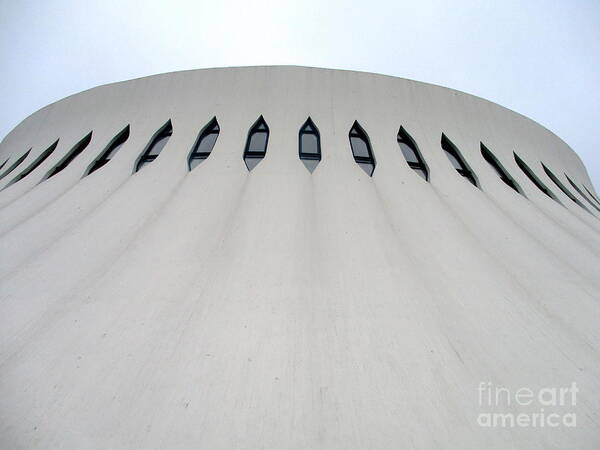 Bibliotheque Oscar Niemeyer Art Print featuring the photograph Bibliotheque Oscar Niemeyer 5 by Randall Weidner