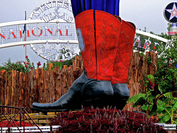 State Fair Art Print featuring the photograph Big Boots by Angela Wright
