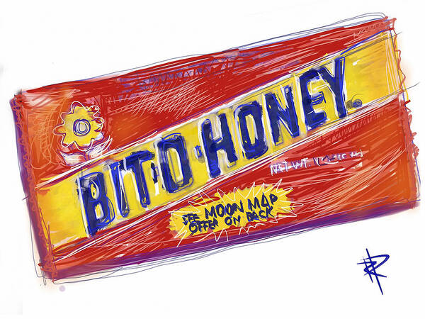 Bit O Honey Art Print featuring the mixed media Bit O Honey by Russell Pierce