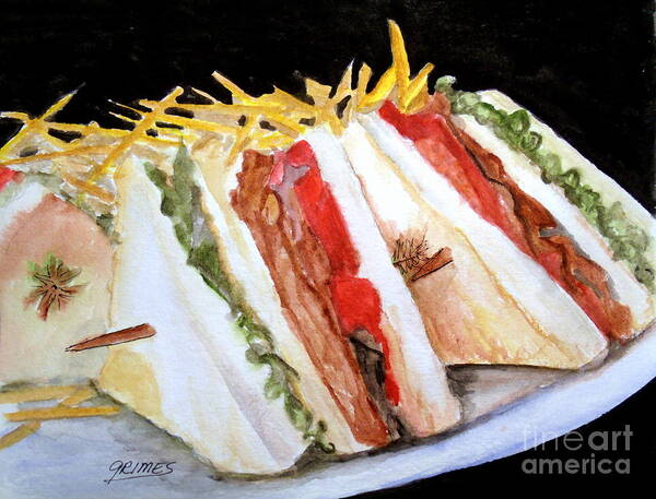 Food Art Print featuring the photograph BLT Sandwich by Carol Grimes