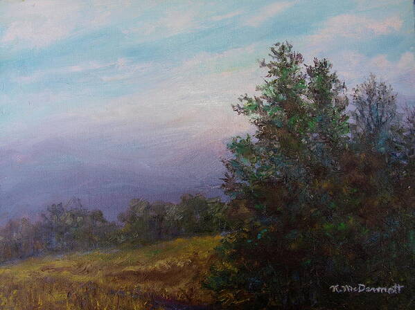 Mountains Art Print featuring the painting Blue Ridge Memory by Kathleen McDermott