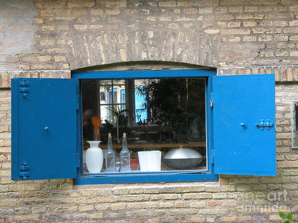 Windows Art Print featuring the photograph Blue Window by Jim Goodman