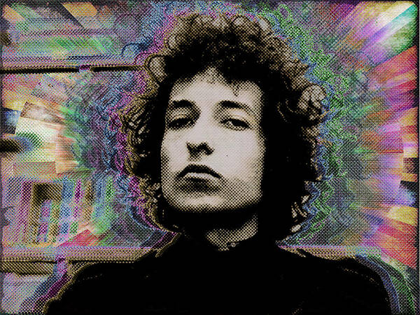 Bob Dylan Art Print featuring the painting Bob Dylan 6 by Tony Rubino
