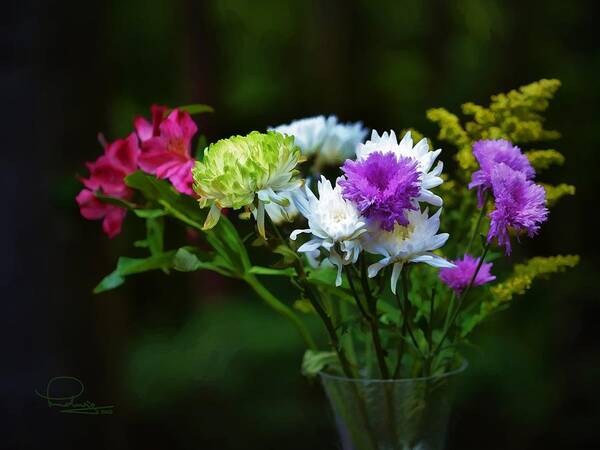 Bouquet Art Print featuring the photograph Bouquet of Flowers by Ludwig Keck