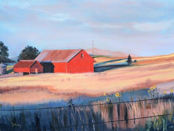 Ranch Art Print featuring the painting Brazelton Ranch by Donna Tuten