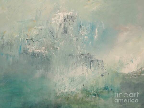 Abstract Art Print featuring the painting Break from Reality by Kat McClure