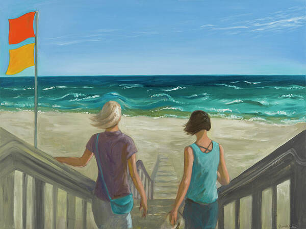 Florida Art Print featuring the painting Breeze by Laura Lee Cundiff