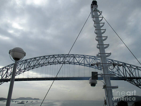 Bridge Of The Americas Art Print featuring the photograph Bridge Of The Americas 3 by Randall Weidner