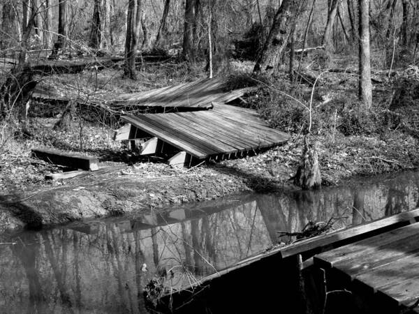 Bridge Art Print featuring the photograph Broken Bridge by Leigh Odom