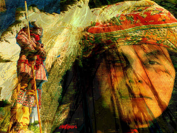 Brother Wind Art Print featuring the digital art Brother Wind by Seth Weaver
