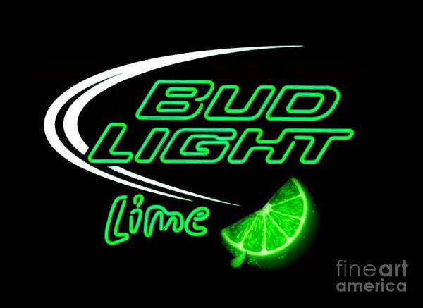  Art Print featuring the photograph Bud Light Lime Edited by Kelly Awad