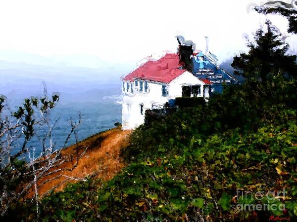 Cape Foulweather Art Print featuring the painting Cape Foulweather by Two Hivelys