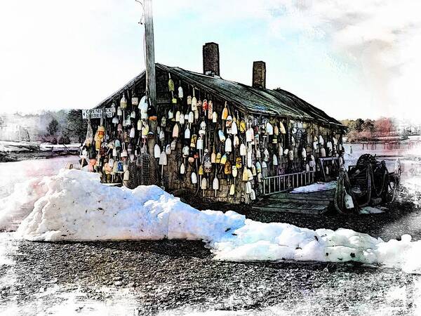 Landmark Art Print featuring the photograph Cape Neddick Lobster Shack by Marcia Lee Jones