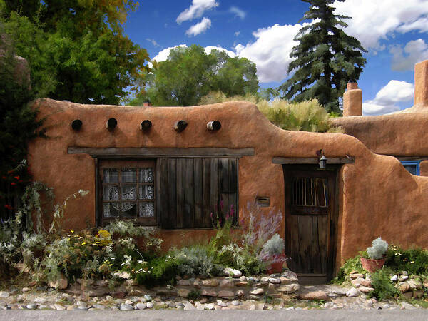 Santa Fe Art Print featuring the photograph Casita de Santa Fe by Kurt Van Wagner