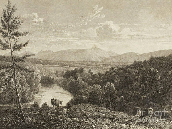 Catskill Mountains Art Print featuring the drawing Catskill Mountains by Asher Brown Durand